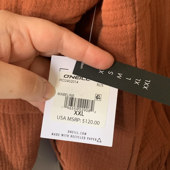 Rust Quilted Jacket - Picture 3 of 4